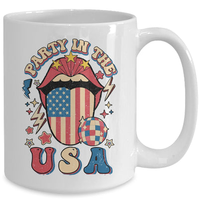 Party In The USA Retro America 4th Of July Women Girl Mug | siriusteestore