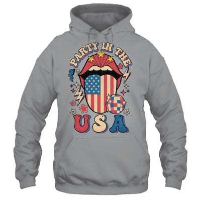 Party In The USA Retro America 4th Of July Women Girl Shirt & Tank Top | siriusteestore