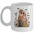 Patchwork Halloween Ghost And Cat Png Retro Spooky Floral Mug | siriusteestore
