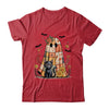 Patchwork Halloween Ghost And Cat Png Retro Spooky Floral Shirt & Sweatshirt | siriusteestore
