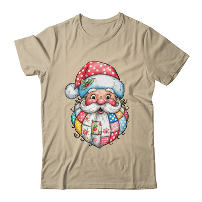 Patchwork Santa Claus Merry Christmas Retro Santa Preppy Shirt & Sweatshirt | siriusteestore