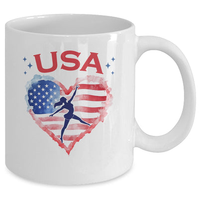 Patriotic American Flag Gymnastics Design For USA Gymnasts Mug | siriusteestore