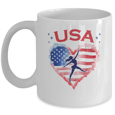 Patriotic American Flag Gymnastics Design For USA Gymnasts Mug | siriusteestore
