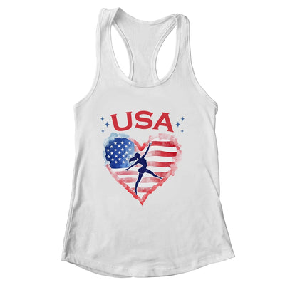 Patriotic American Flag Gymnastics Design For USA Gymnasts Shirt & Tank Top | siriusteestore