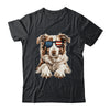 Patriotic Australian Shepherd Dog USA Flag 4th Of July Shirt & Tank Top | siriusteestore