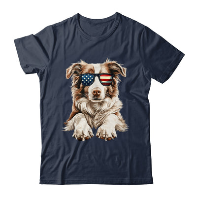 Patriotic Australian Shepherd Dog USA Flag 4th Of July Shirt & Tank Top | siriusteestore
