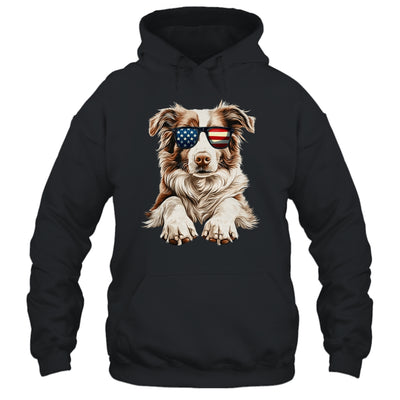 Patriotic Australian Shepherd Dog USA Flag 4th Of July Shirt & Tank Top | siriusteestore