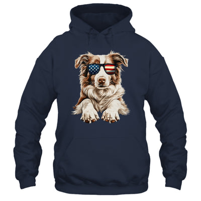 Patriotic Australian Shepherd Dog USA Flag 4th Of July Shirt & Tank Top | siriusteestore