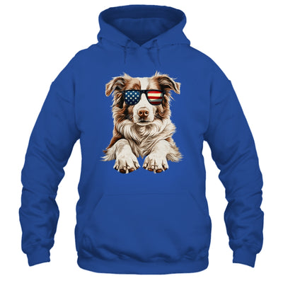 Patriotic Australian Shepherd Dog USA Flag 4th Of July Shirt & Tank Top | siriusteestore