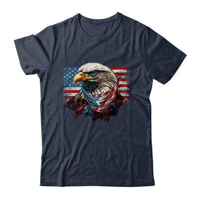 Patriotic Bald Eagle 4th Of July Men USA American Flag Shirt & Hoodie | siriusteestore
