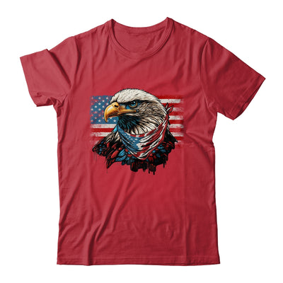 Patriotic Bald Eagle 4th Of July Men USA American Flag Shirt & Hoodie | siriusteestore
