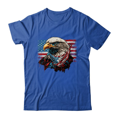 Patriotic Bald Eagle 4th Of July Men USA American Flag Shirt & Hoodie | siriusteestore