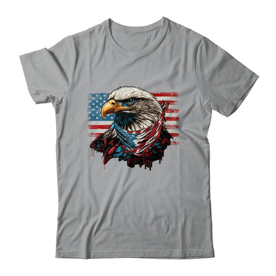 Patriotic Bald Eagle 4th Of July Men USA American Flag Shirt & Hoodie | siriusteestore