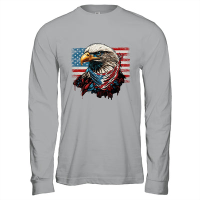 Patriotic Bald Eagle 4th Of July Men USA American Flag Shirt & Hoodie | siriusteestore