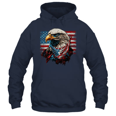 Patriotic Bald Eagle 4th Of July Men USA American Flag Shirt & Hoodie | siriusteestore