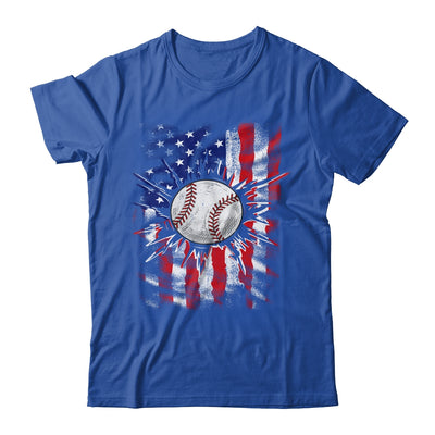 Patriotic Baseball 4th Of July Men USA American Flag Boys Shirt & Hoodie | siriusteestore