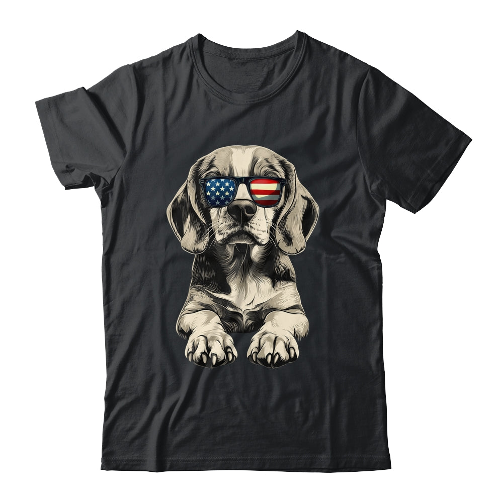 Patriotic Beagle Dog USA Flag 4th Of July Shirt & Tank Top | siriusteestore