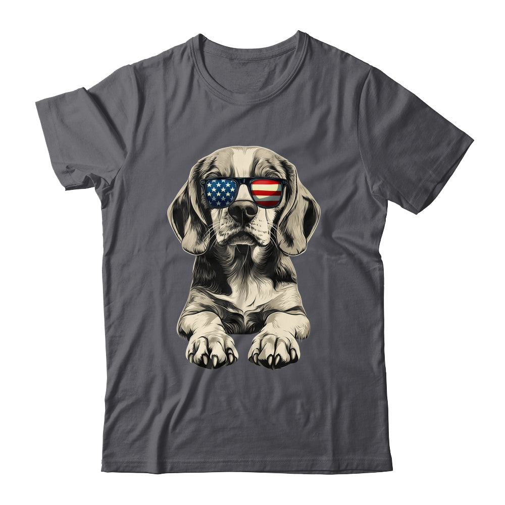 Patriotic Beagle Dog USA Flag 4th Of July Shirt & Tank Top | siriusteestore