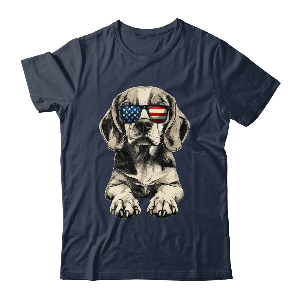 Patriotic Beagle Dog USA Flag 4th Of July Shirt & Tank Top | siriusteestore