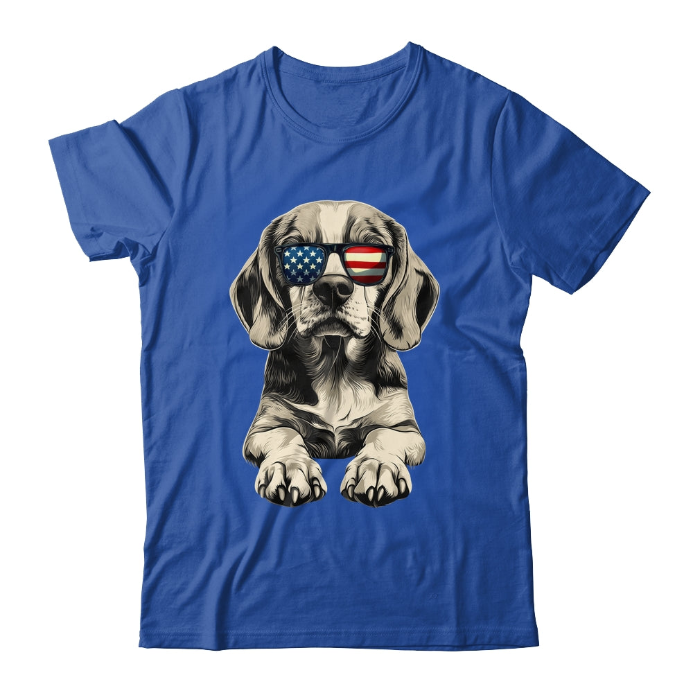 Patriotic Beagle Dog USA Flag 4th Of July Shirt & Tank Top | siriusteestore