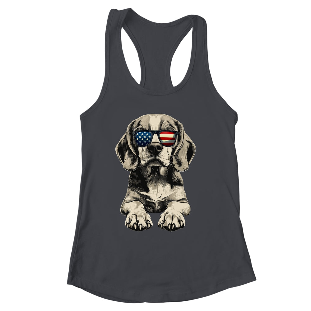 Patriotic Beagle Dog USA Flag 4th Of July Shirt & Tank Top | siriusteestore
