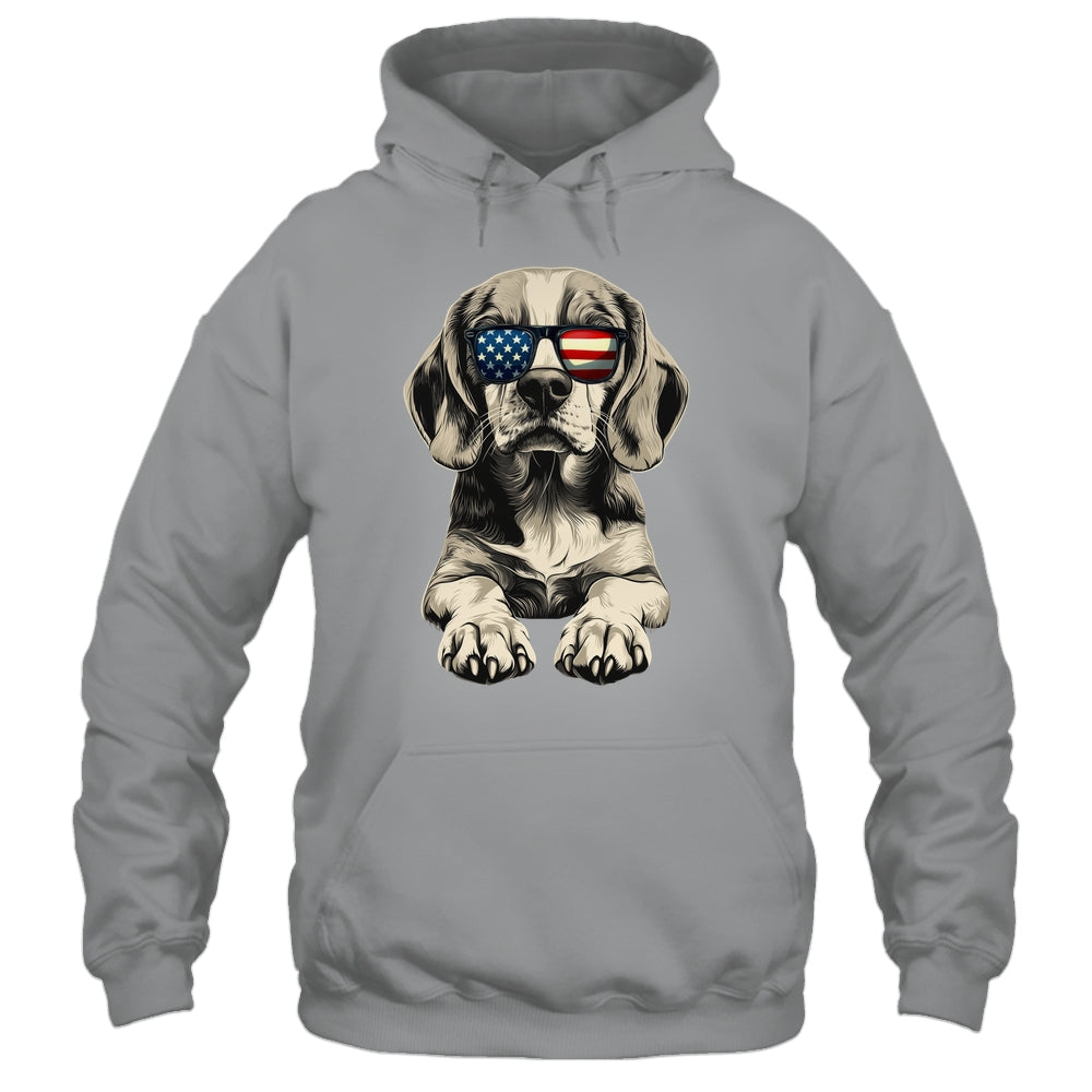 Patriotic Beagle Dog USA Flag 4th Of July Shirt & Tank Top | siriusteestore