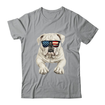 Patriotic Bulldog Dog USA Flag 4th Of July Shirt & Tank Top | siriusteestore