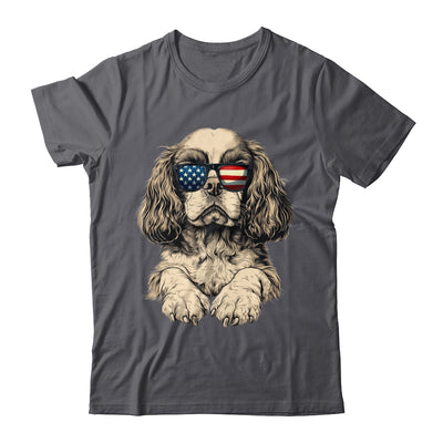 Patriotic Cavalier King Charles Spaniel Dog USA Flag 4th Of July Shirt & Tank Top | siriusteestore