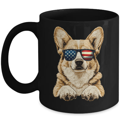 Patriotic Corgi Dog USA Flag 4th Of July Mug | siriusteestore