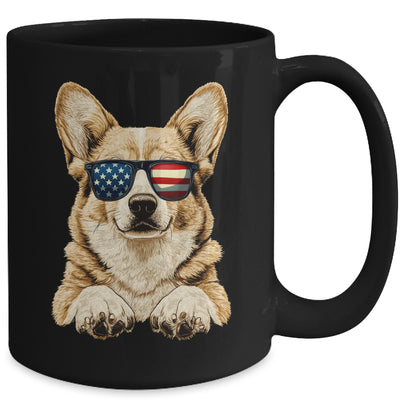 Patriotic Corgi Dog USA Flag 4th Of July Mug | siriusteestore
