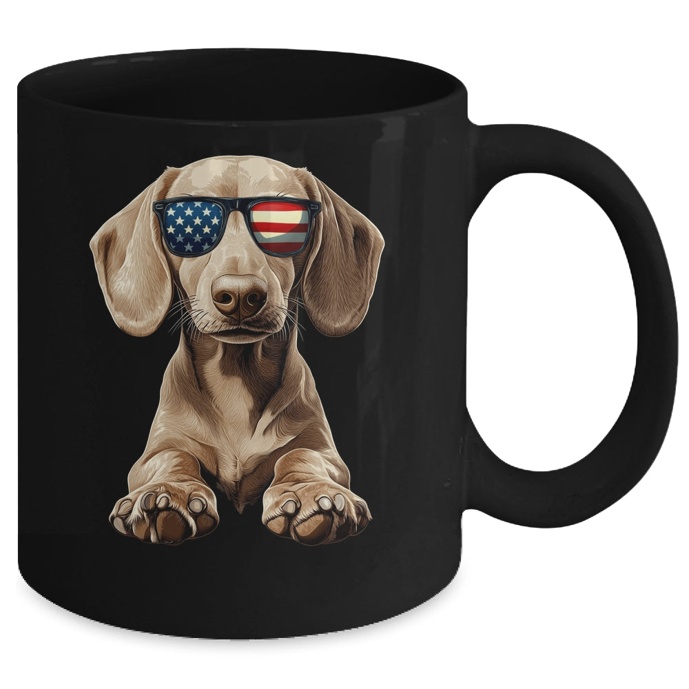 Patriotic Dachshund Dog USA Flag 4th Of July Mug | siriusteestore