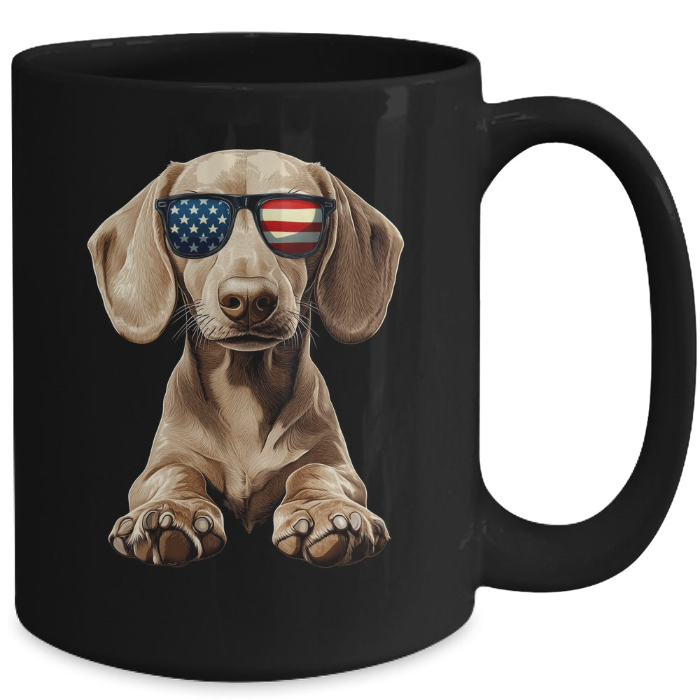 Patriotic Dachshund Dog USA Flag 4th Of July Mug | siriusteestore