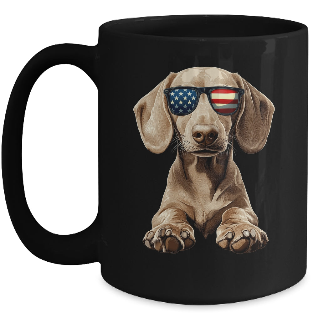 Patriotic Dachshund Dog USA Flag 4th Of July Mug | siriusteestore
