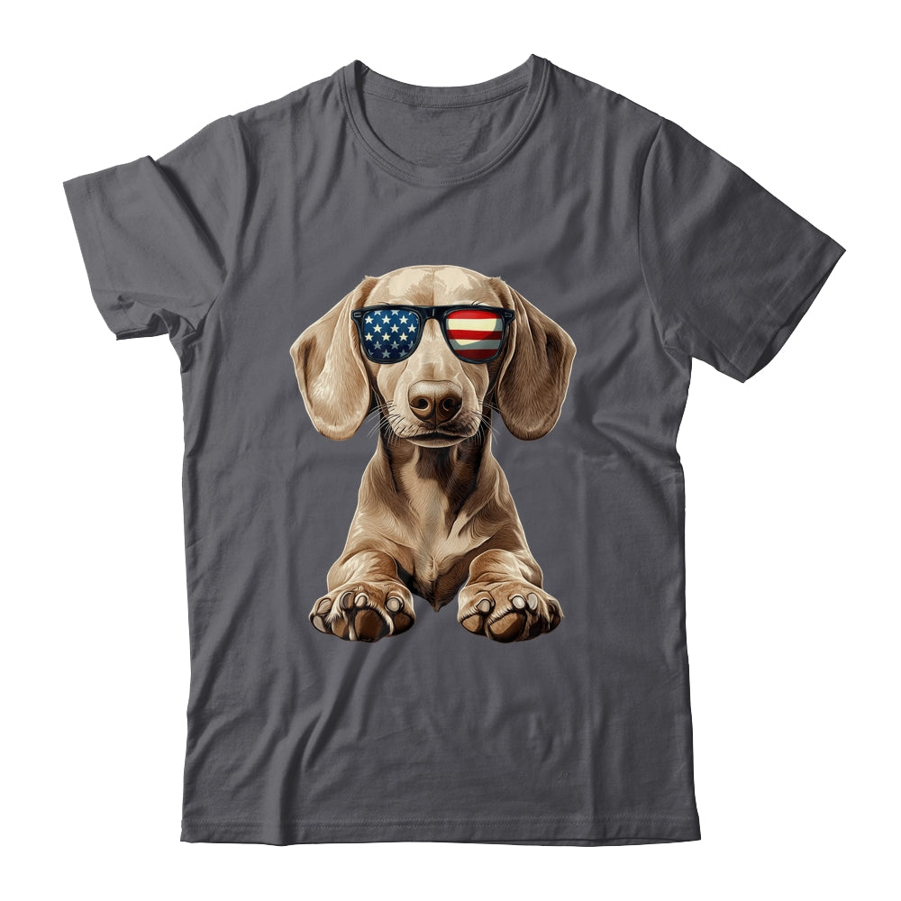 Patriotic Dachshund Dog USA Flag 4th Of July Shirt & Tank Top | siriusteestore