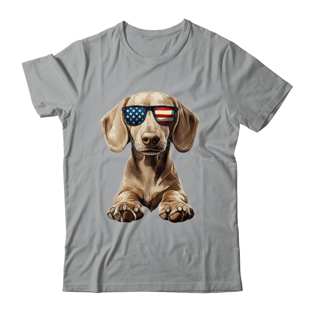 Patriotic Dachshund Dog USA Flag 4th Of July Shirt & Tank Top | siriusteestore