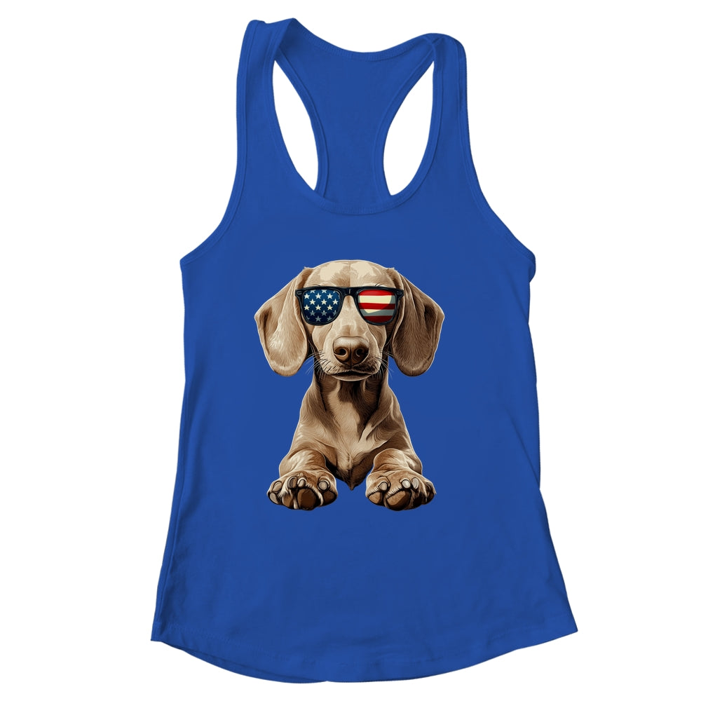 Patriotic Dachshund Dog USA Flag 4th Of July Shirt & Tank Top | siriusteestore
