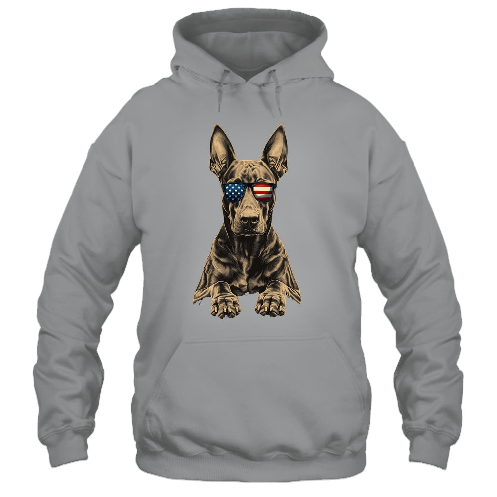 Patriotic Doberman Dog USA Flag 4th Of July Shirt & Tank Top | siriusteestore