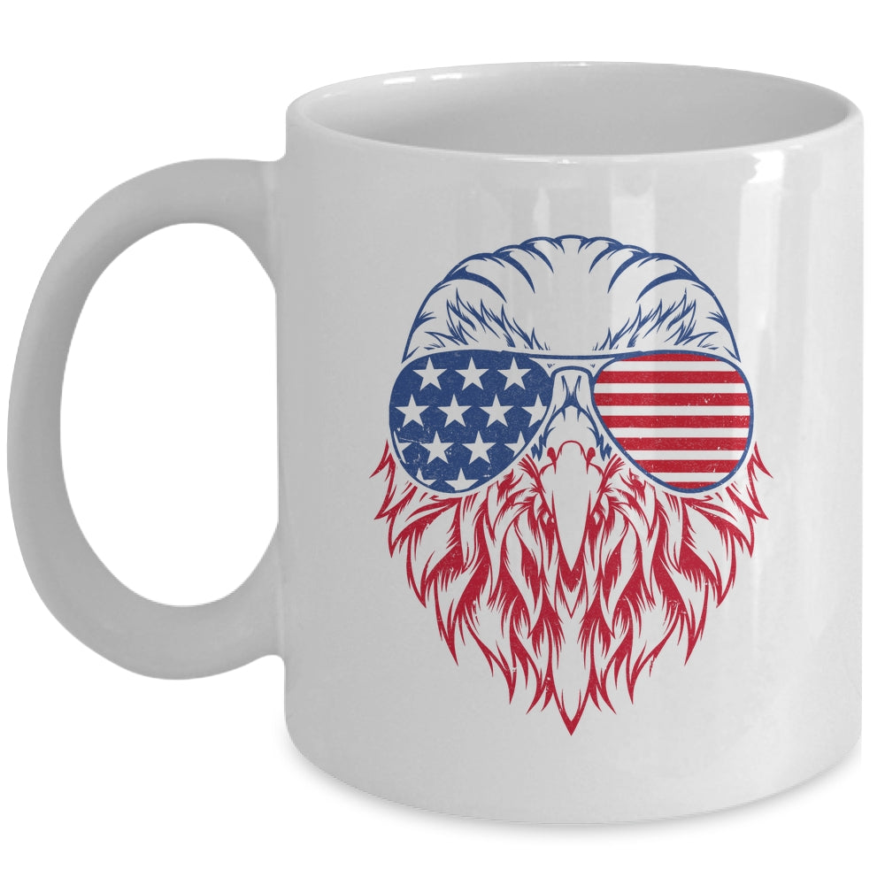 Patriotic Eagle 4th Of July USA American Flag Mug | siriusteestore
