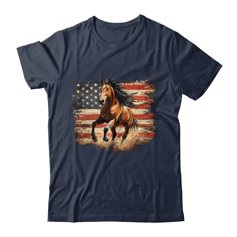 Patriotic Farm American Horse Flag Western 4th Of July Shirt & Hoodie | siriusteestore