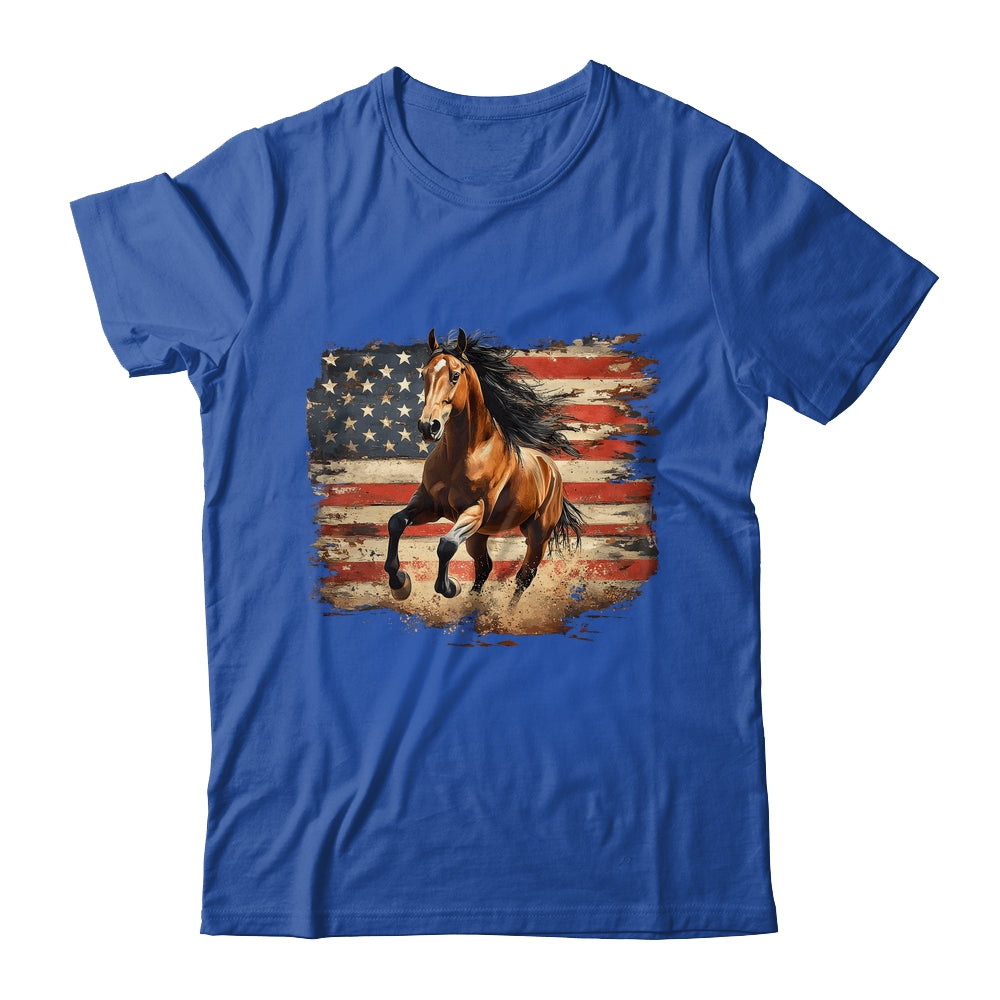 Patriotic Farm American Horse Flag Western 4th Of July Shirt & Hoodie | siriusteestore