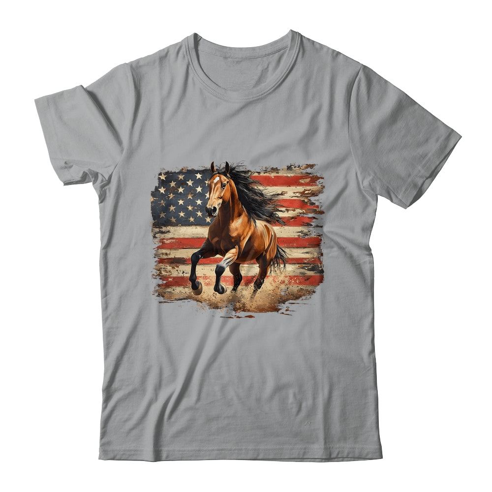 Patriotic Farm American Horse Flag Western 4th Of July Shirt & Hoodie | siriusteestore