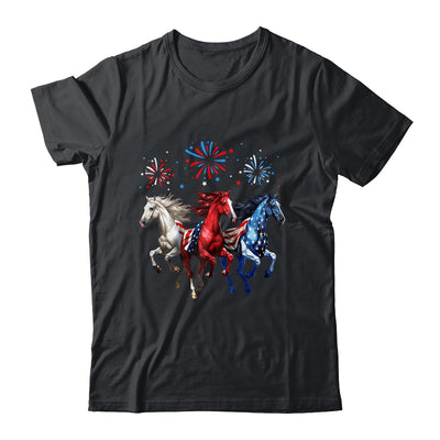 Patriotic Firework Horse USA Flag July 4th Fireworks Show Shirt & Tank Top | siriusteestore