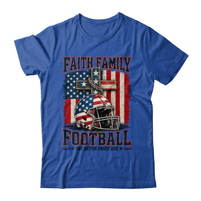 Patriotic Football Faith Family Football American Flag Men Shirt & Hoodie | siriusteestore