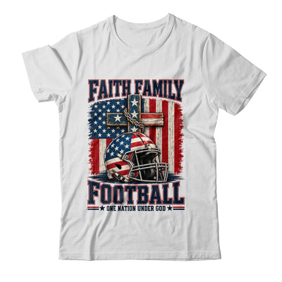 Patriotic Football Faith Family Football American Flag Men Shirt & Hoodie | siriusteestore