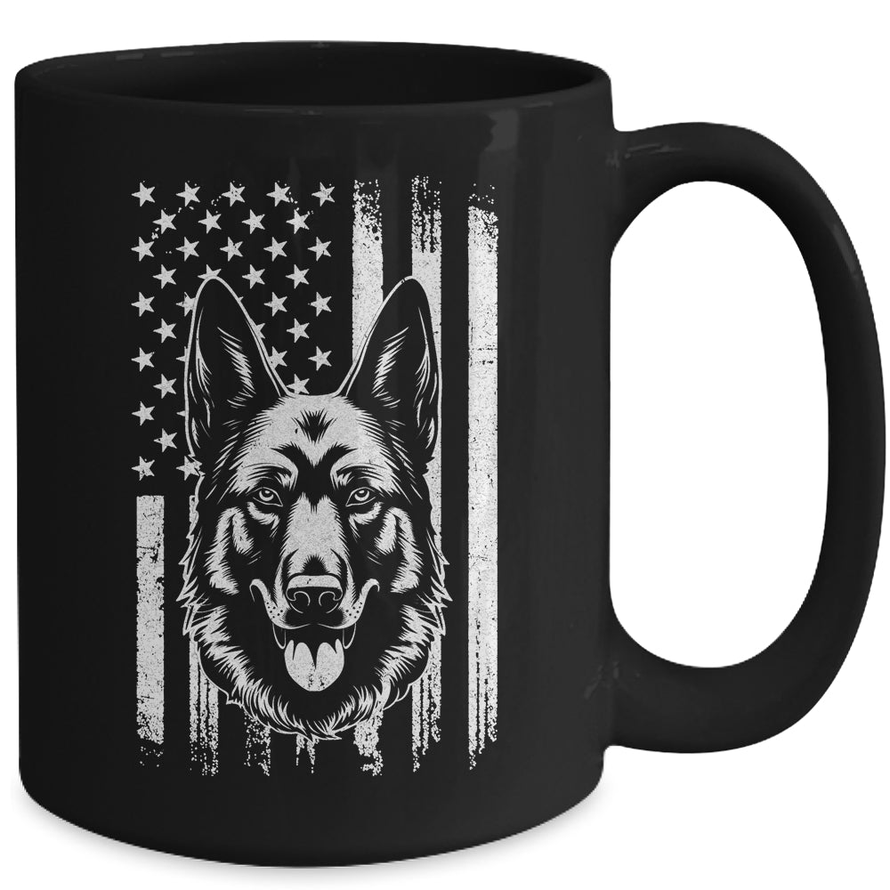 Patriotic German Shepherd American Flag 4Th Of July Mug | siriusteestore