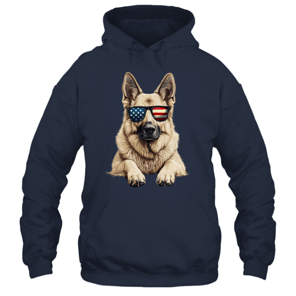 Patriotic German Shepherd Dog USA Flag 4th Of July Shirt & Tank Top | siriusteestore