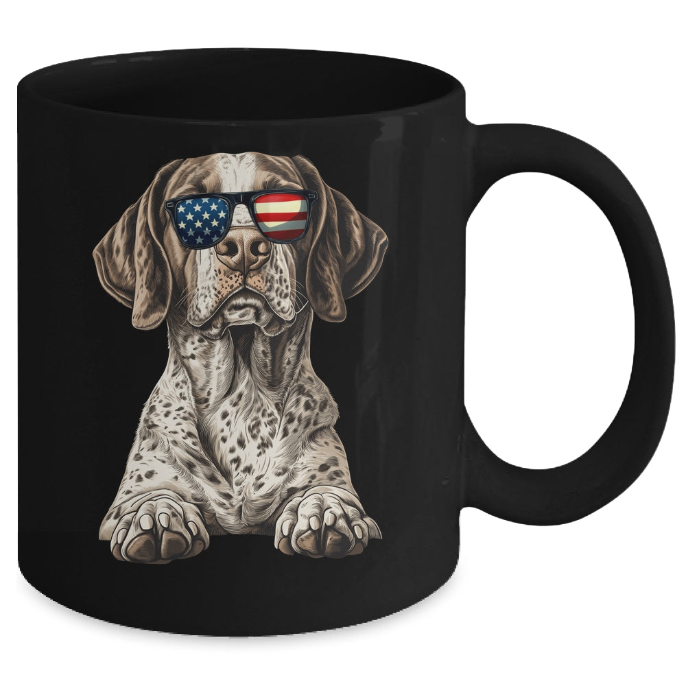 Patriotic German Shorthaired Pointer Dog USA Flag 4th Of July Mug | siriusteestore