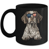 Patriotic German Shorthaired Pointer Dog USA Flag 4th Of July Mug | siriusteestore
