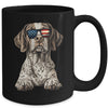 Patriotic German Shorthaired Pointer Dog USA Flag 4th Of July Mug | siriusteestore