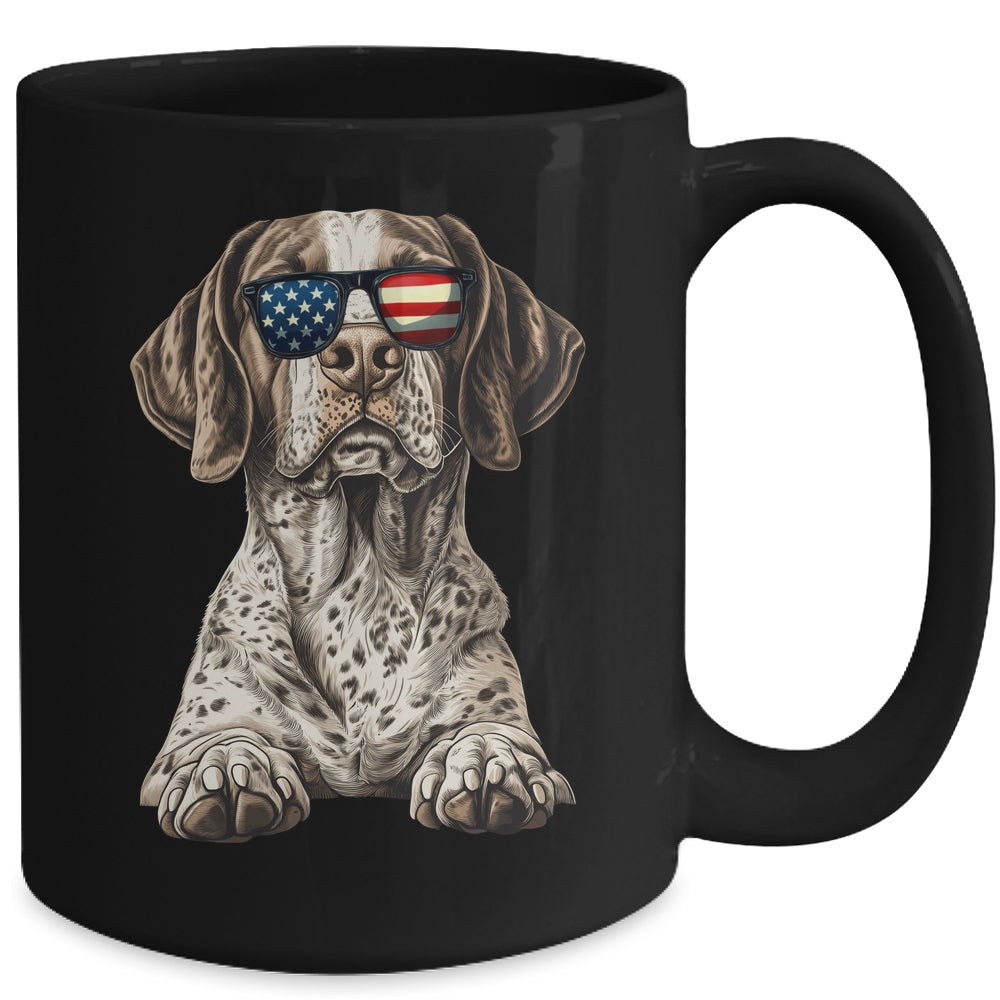 Patriotic German Shorthaired Pointer Dog USA Flag 4th Of July Mug | siriusteestore